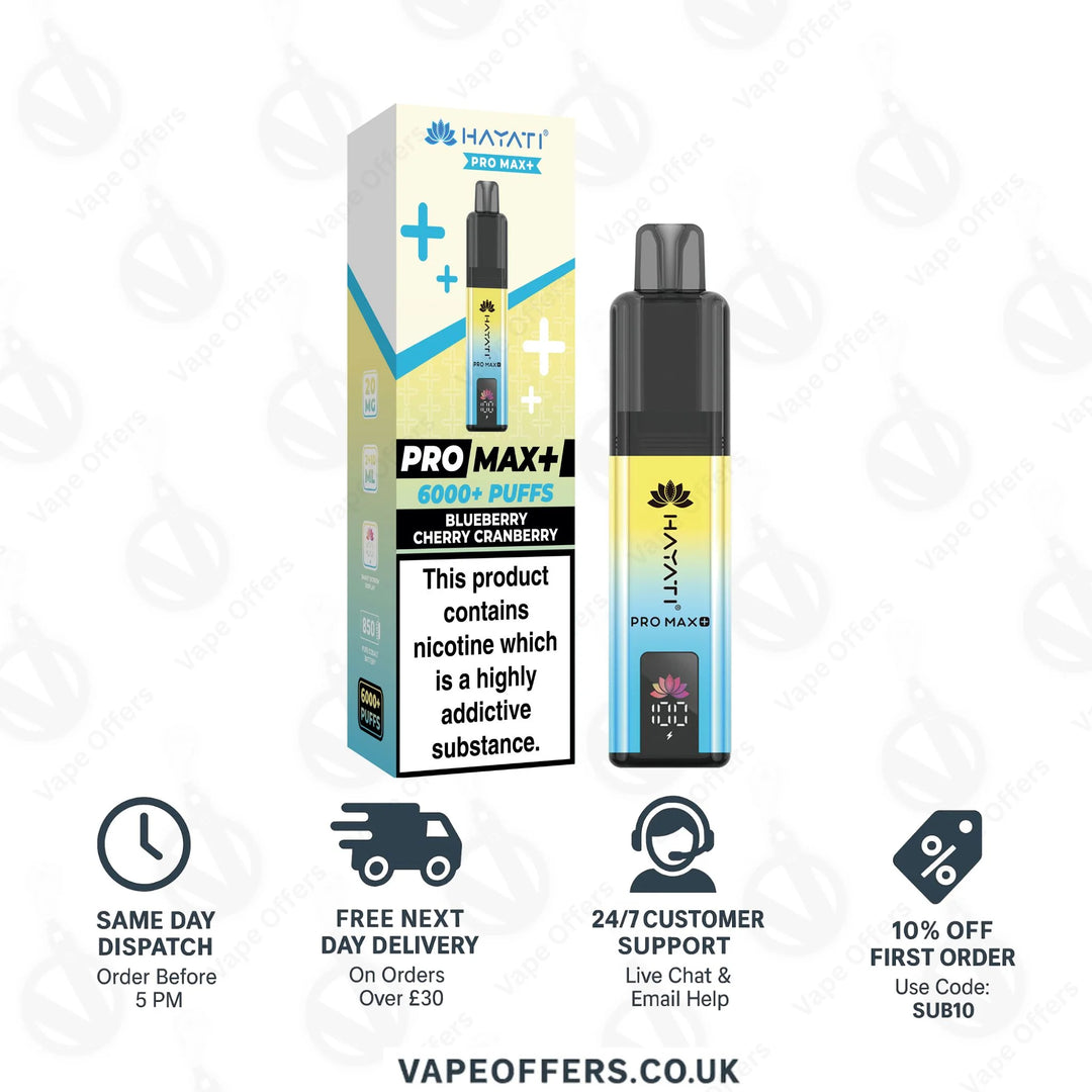 Hayati Pro Max Plus 6000 Pod Kit | Box Of 5 For £40