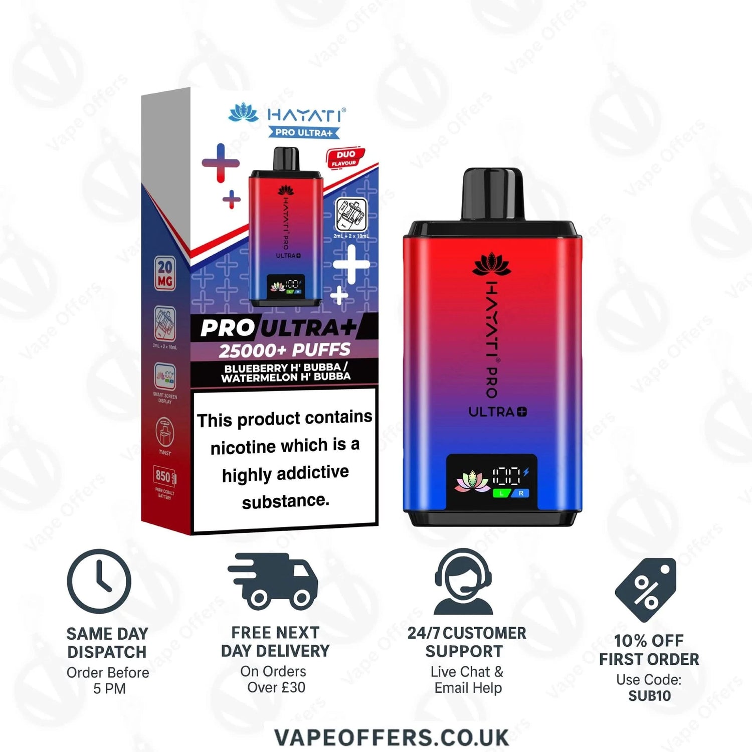 Blueberry H' Bubba Watermelon H' Bubba_Hayati Pro Ultra+ 25000 