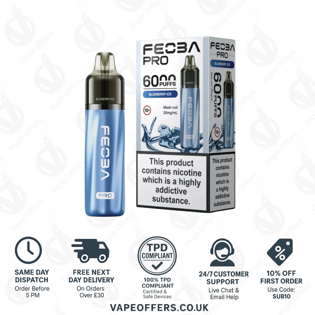 Blueberry Ice Feoba Pro 6000 Puffs Prefilled Pod Kit