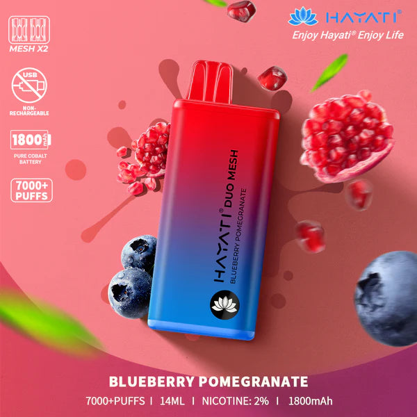 Hayati Duo Mesh 7000 Puffs Disposable Vape Box Deal