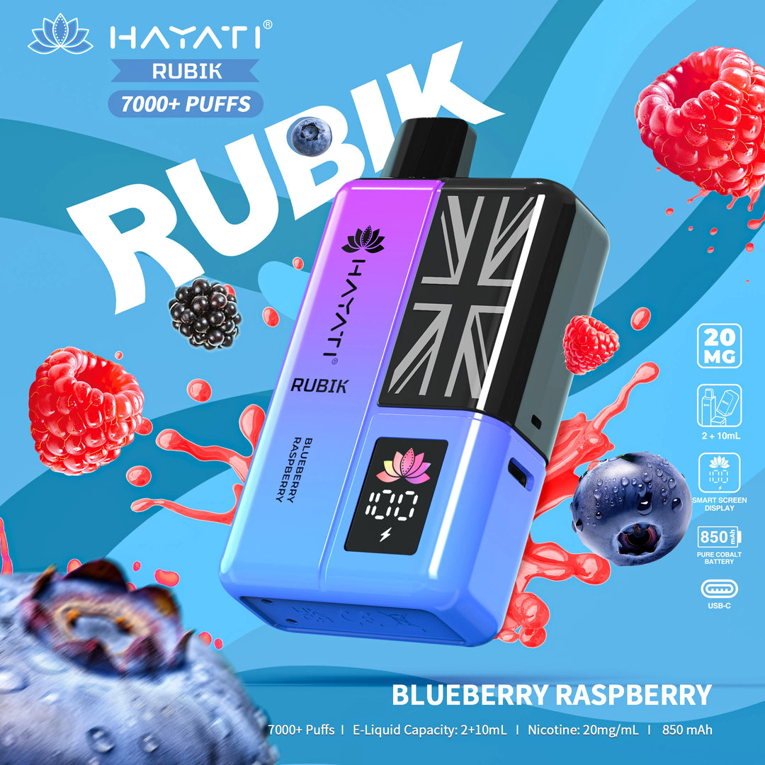 Hayati Rubik 7000 Puffs - Blueberry Raspberry 