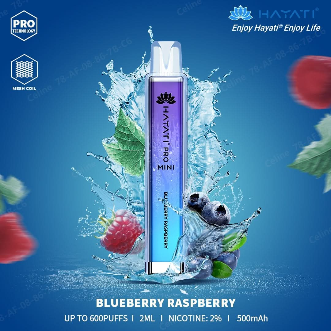 Blueberry Raspberry Hayati Pro Mini 600 Puffs