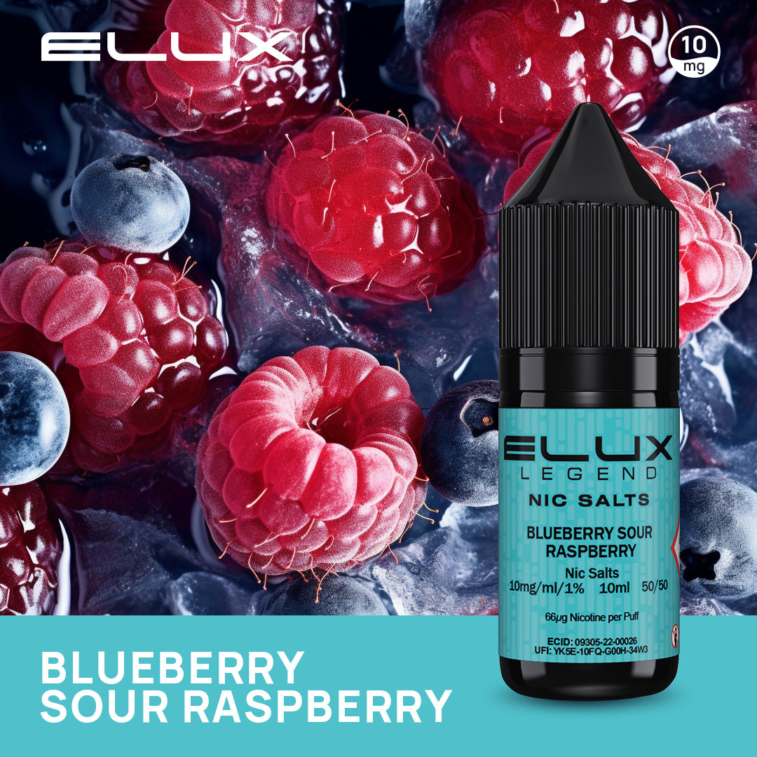 Blueberry Sour Raspberry Elux Legend Nic Salt 10mg