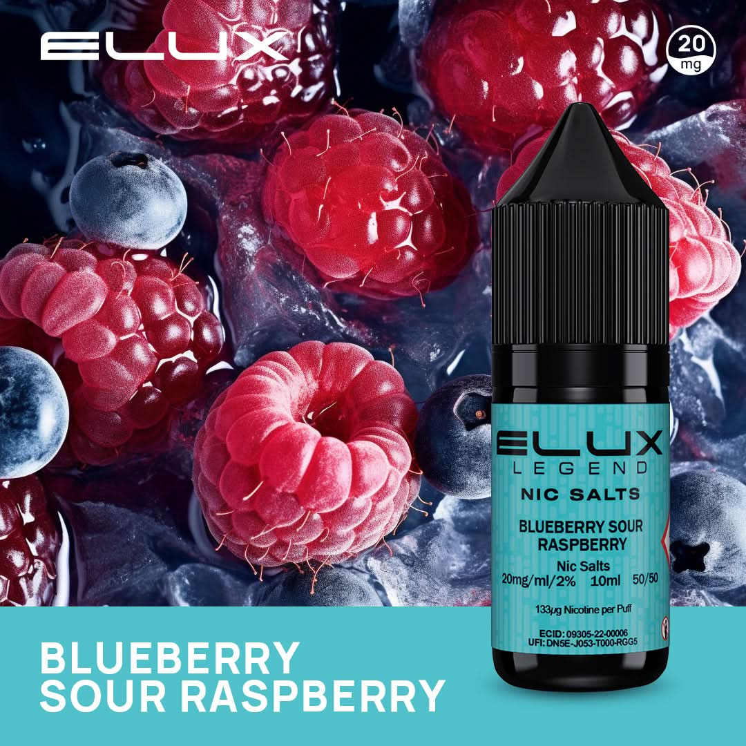 Blueberry Sour Raspberry Elux Legend Nic Salt 20mg