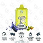 Load image into Gallery viewer, Blueberry kiwi Fumot Digital Box 12000 Puffs Vape
