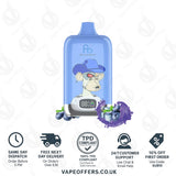 Blueberry on Ice Fumot Digital Box 12000 Puffs Vape
