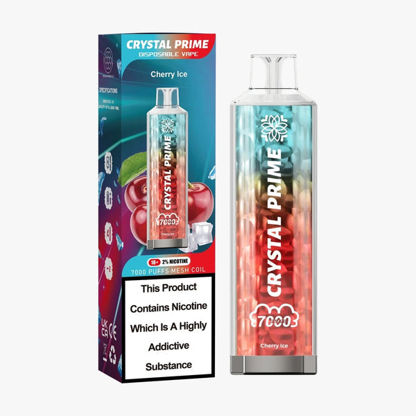 3d Crystal Prime 7000 Disposable Vape - Cherry Ice