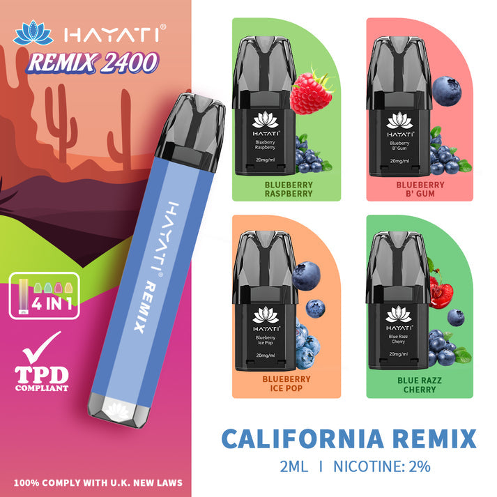 Hayati Remix 2400 Vape Kit - California Remix