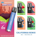 Load image into Gallery viewer, Hayati Remix 2400 Puffs Prefilled Pod System California Remix
