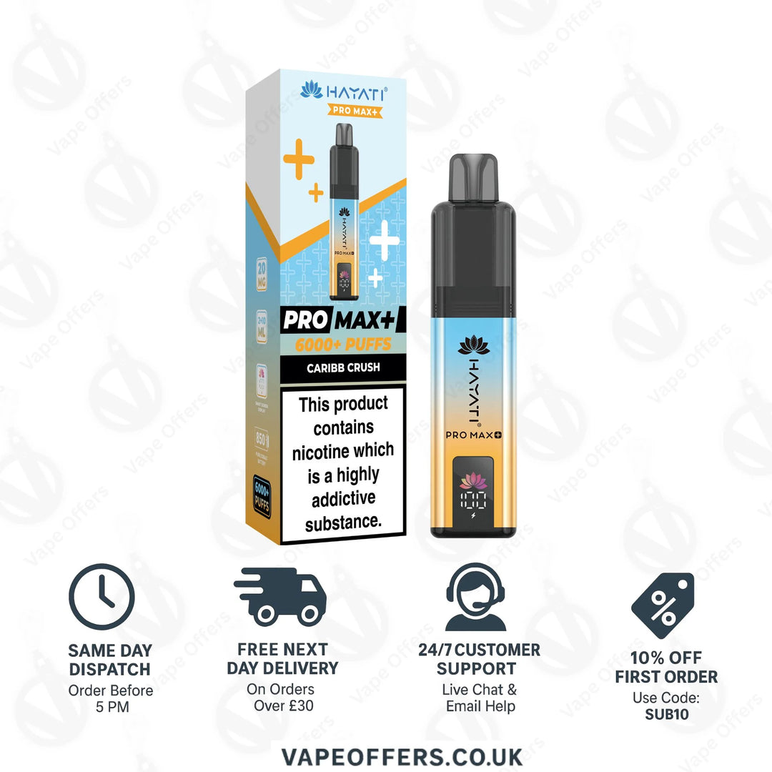 Hayati Pro Max Plus 6000 Pod Kit | Box Of 5 For £40
