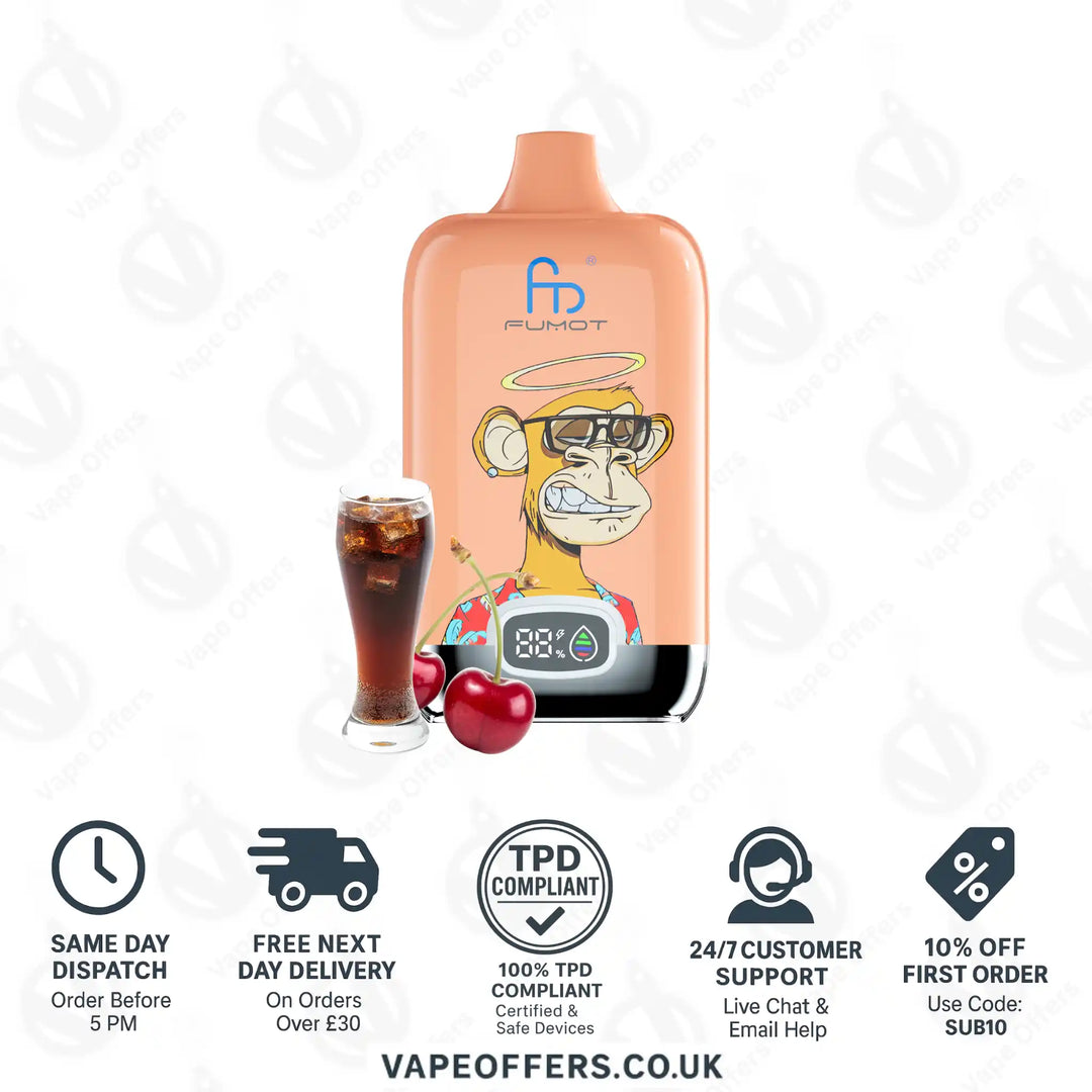 Cherry Cola Fumot Digital Box 12000 Puffs Vape