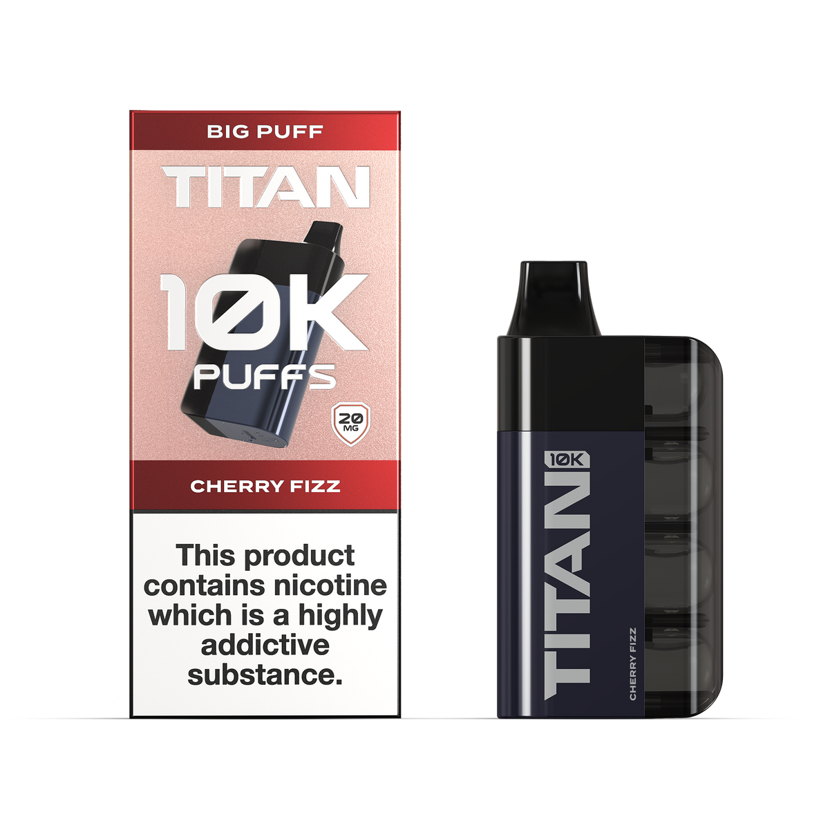 Cherry Fizz - Titan 10k Puff Disposable Vape 
