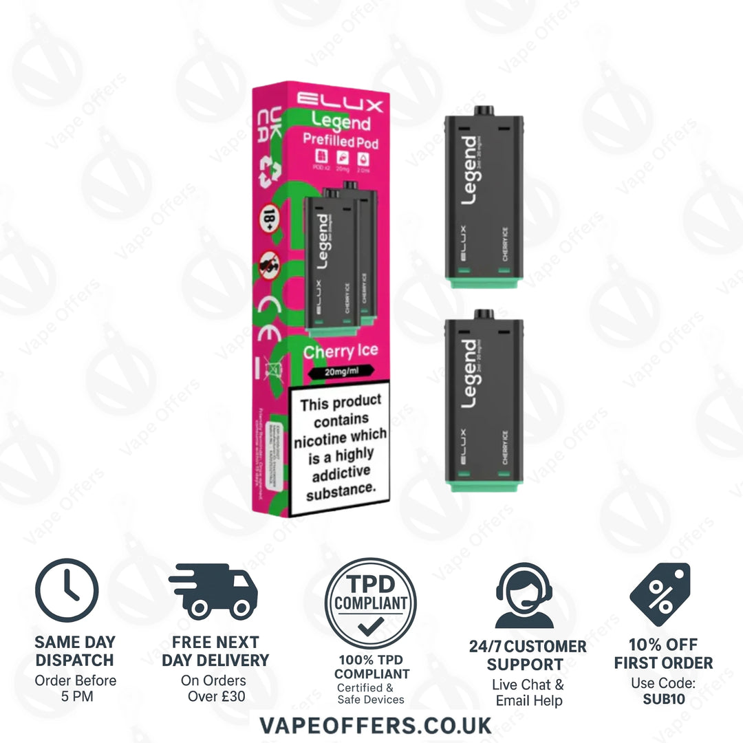 Cherry Ice Elux Legend 1500 2in1 Prefilled Pods