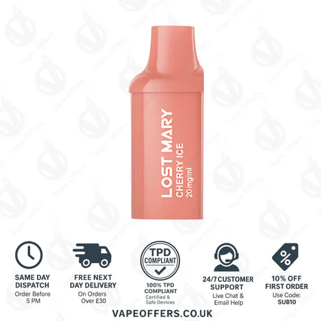 Cherry Ice Lost Mary BM600 Prefilled Pod
