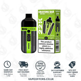 Craving Bar Big Maxx 22k Prefilled Vape kit Fresh Mint and Blueberry Ice