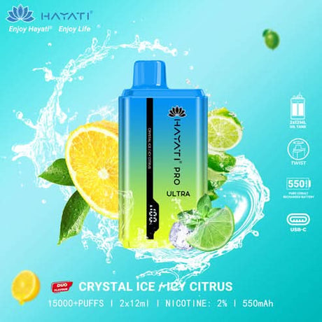 Hayati Pro Ultra 15000 Puffs Box Of 10