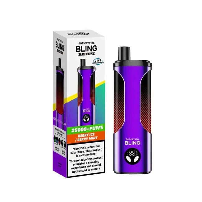 Crystal Bling shisha 25000 - Berry Ice / Berry Mint 