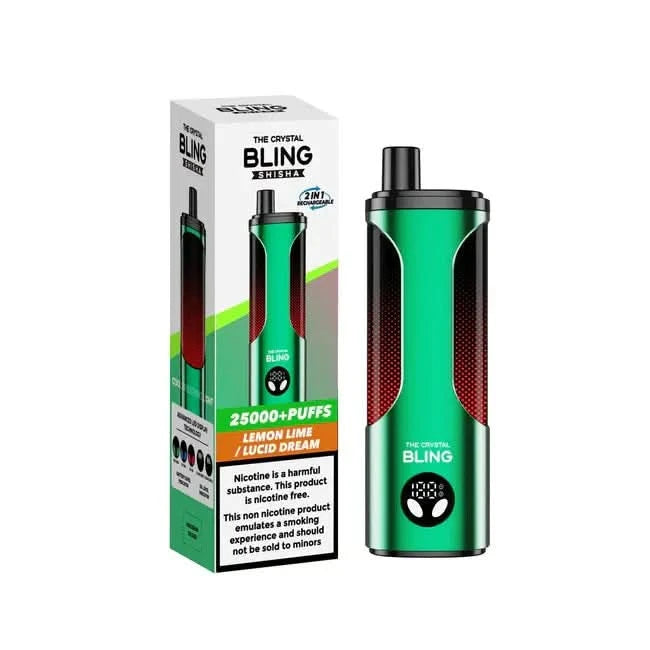 Crystal Bling shisha 25000 - ⁠Lemon Lime / Lucid Dream 