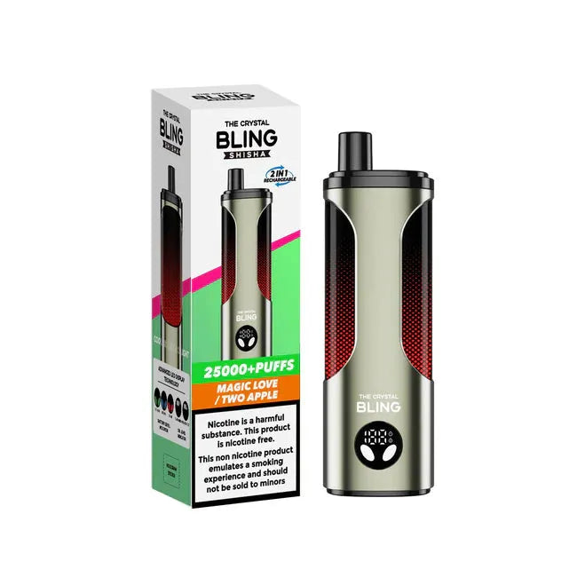 Crystal Bling shisha 25000 - ⁠Magic Love / Two Apple