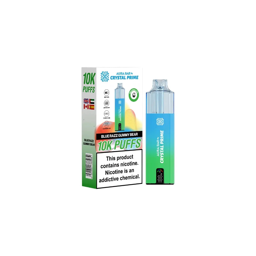 Crystal Prime 10k - Blue Razz Gummy Bear