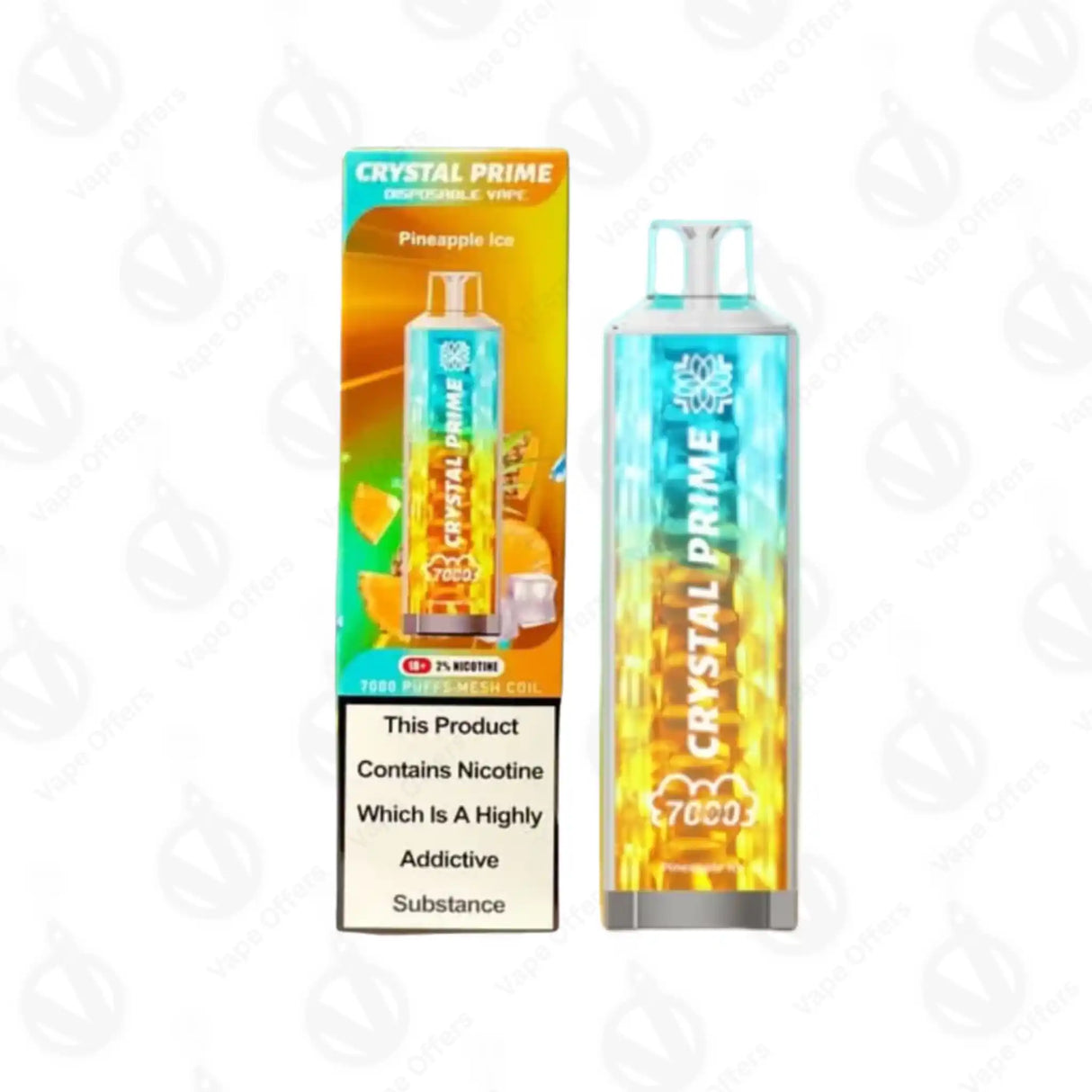 Pineapple Ice Crystal Prime 7000 Vape Pineapple Ice Crystal Prime 7000 Vape