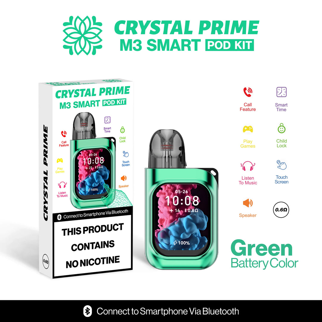 Crystal Prime M3 Smart Pod Kit Green