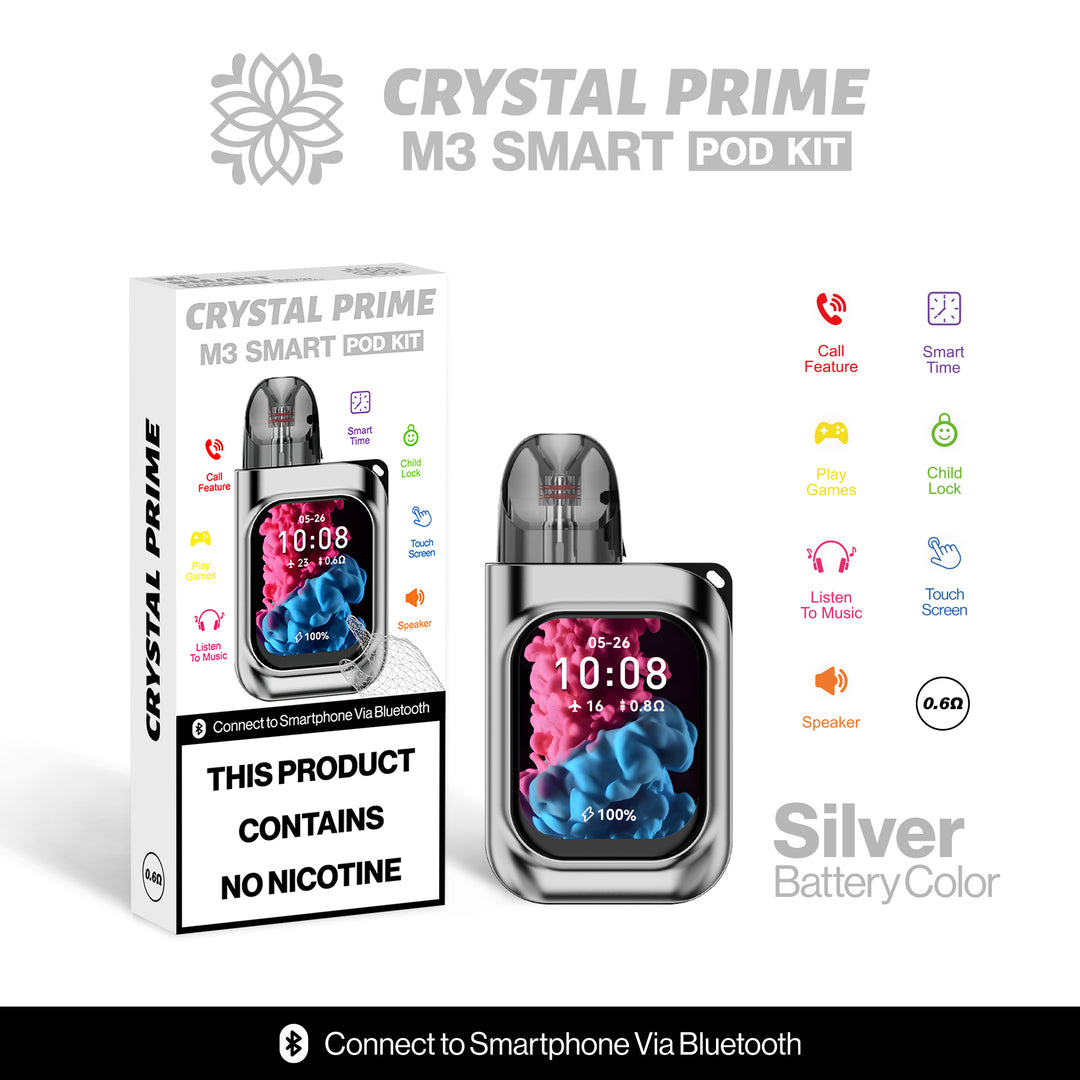 Crystal Prime M3 Smart Pod Kit Silver