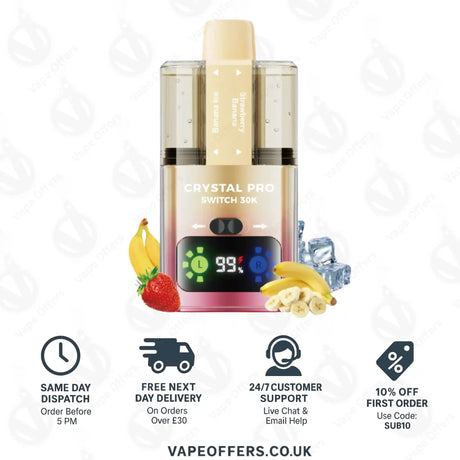 Crystal Pro Switch 30K – Banana Ice & Strawberry Banana
