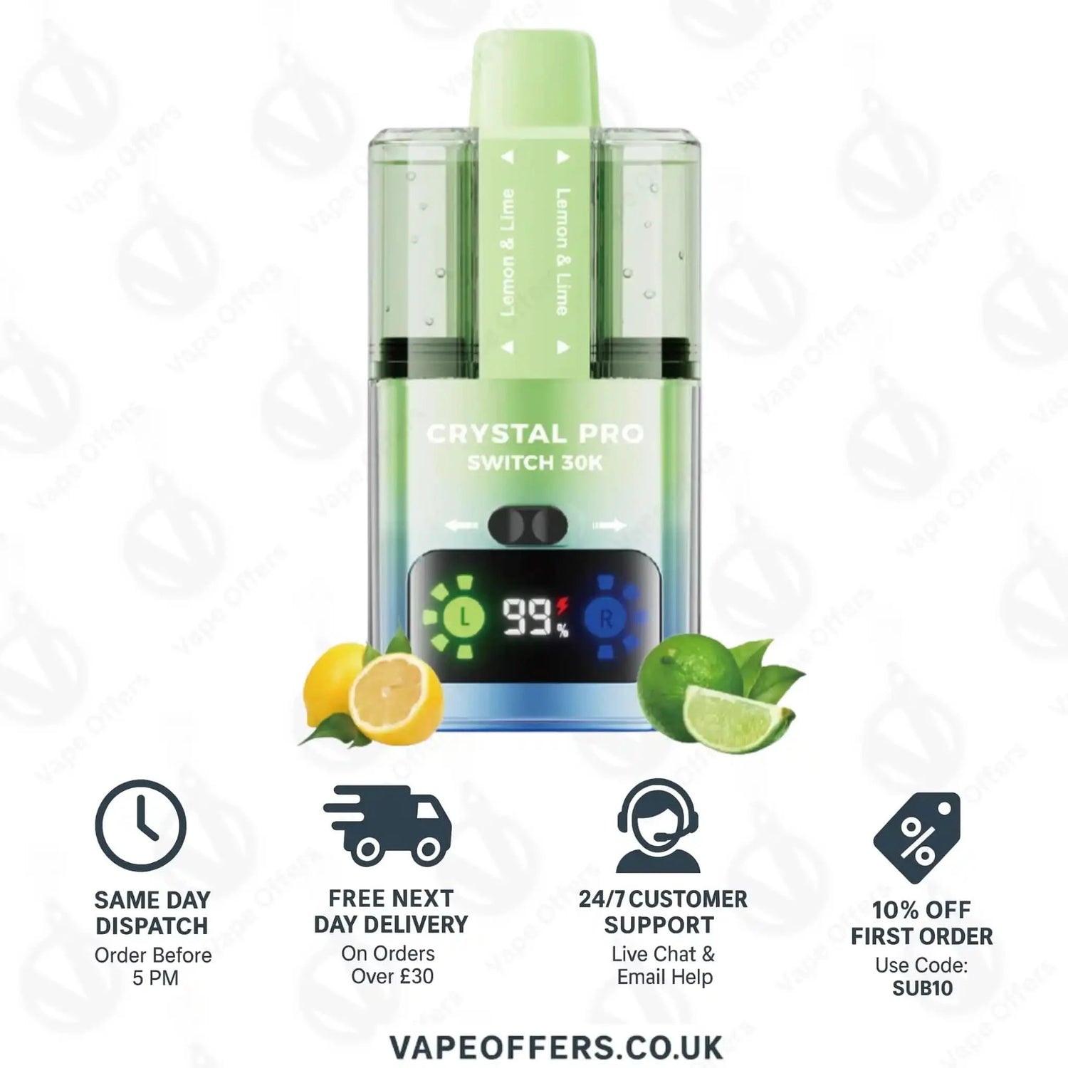 Crystal Pro Switch 30K – Lemon Lime & Lemon Lime 