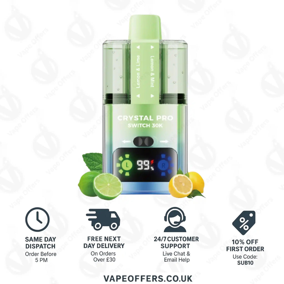 Crystal Pro Switch 30K – Lemon Lime & Lemon Mint