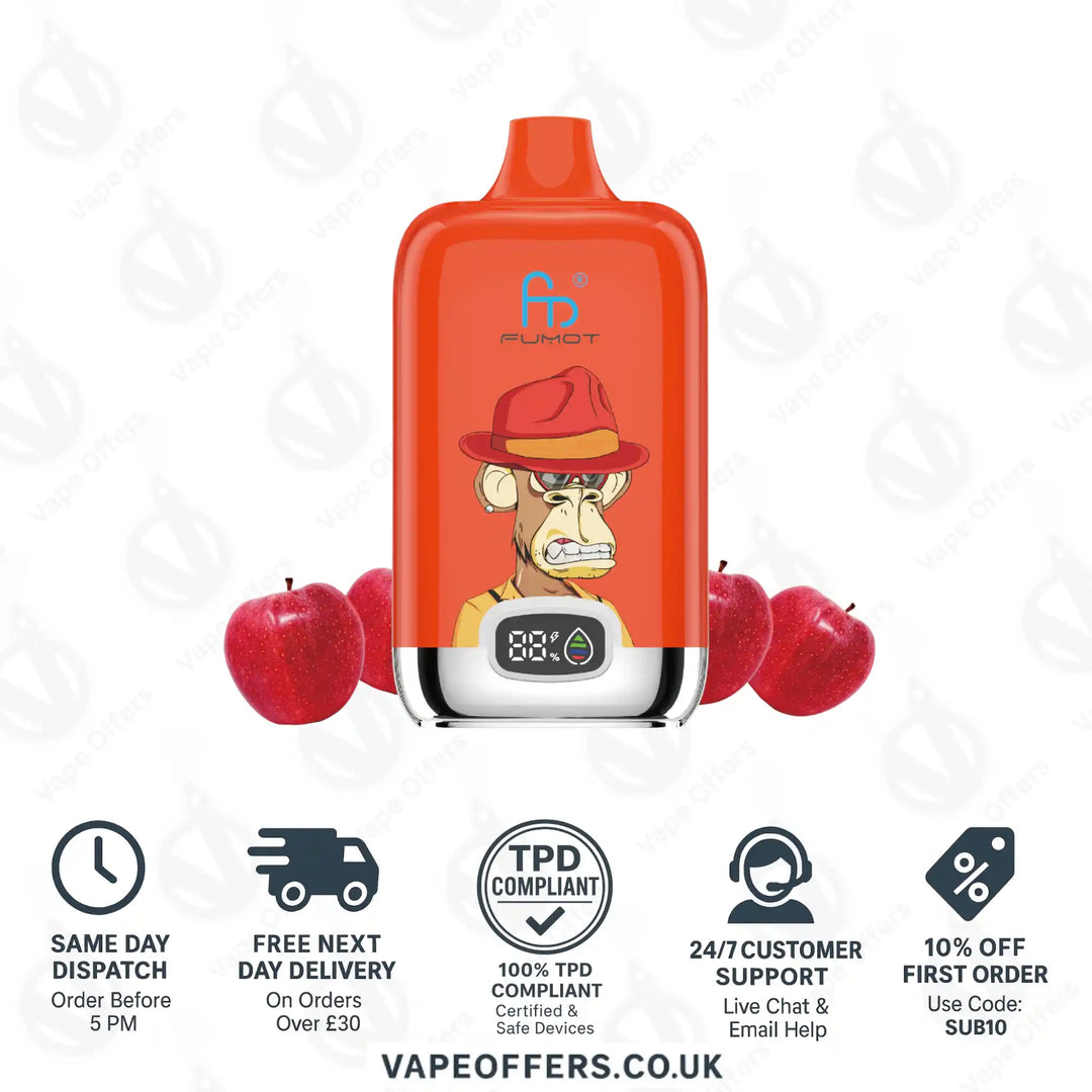 Double Apple Fumot Digital Box 12000 Puffs Vape