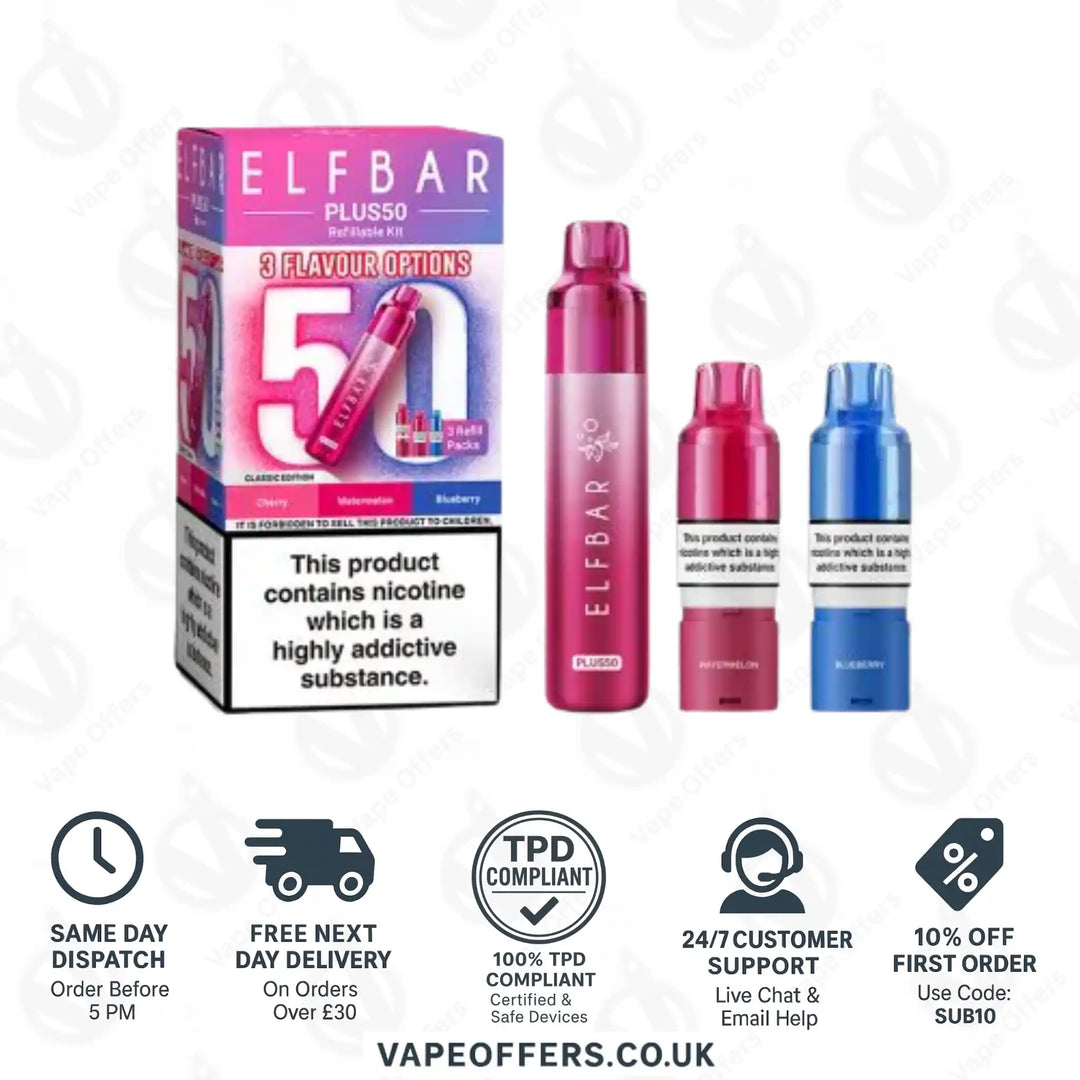 ELFBAR PLUS 50 Prefilled Pod Kit Classic Edition