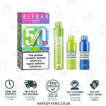Load image into Gallery viewer, ELFBAR PLUS 50 Prefilled Pod Kit Mint Edition
