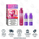 Load image into Gallery viewer, ELFBAR PLUS 50 Prefilled Pod Kit Ruby Edition
