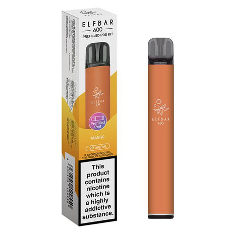 Elf Bar 600 Prefilled Pod Vape Kits Mango 