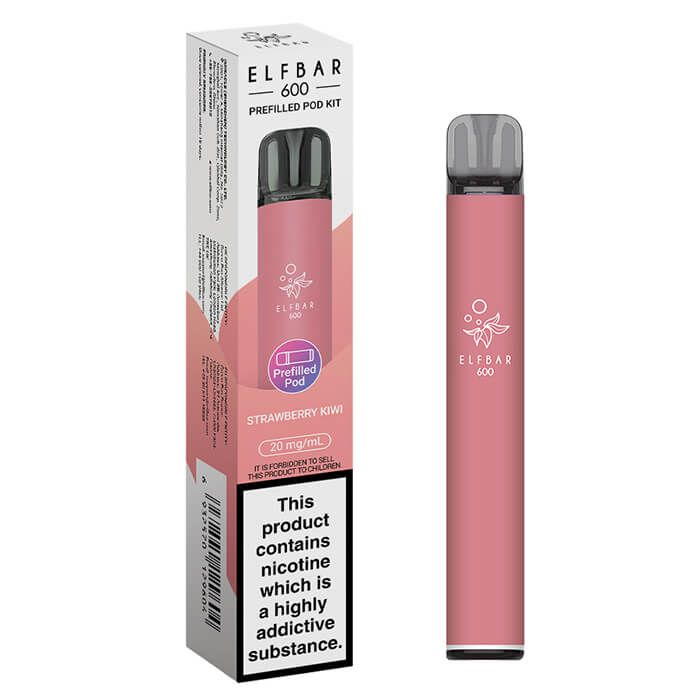 Elf Bar 600 Prefilled Pod Vape Kit Strawberry Kiwi