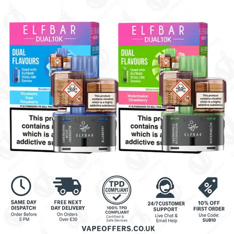 Elf Bar Dual 10K Prefilled Pod