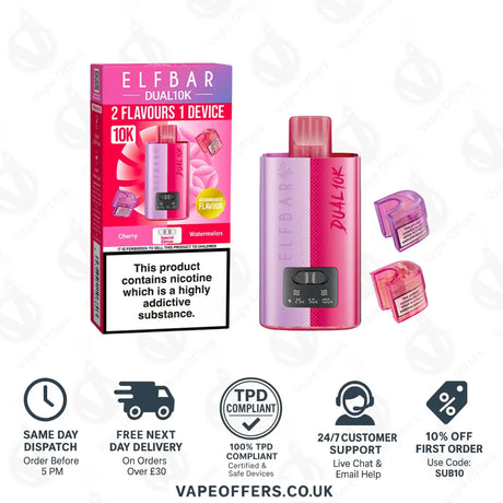 Elf Bar Dual 10K Prefilled Vape Pod Kit Special Edition