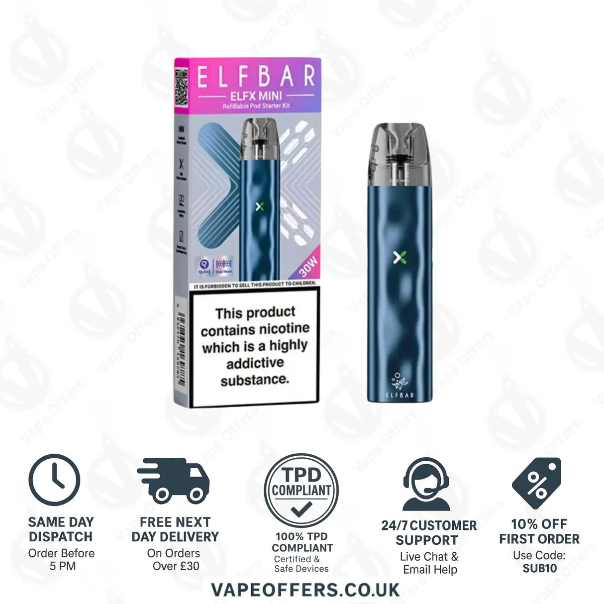 Elf Bar ELFX Mini Pod Kit Ocean