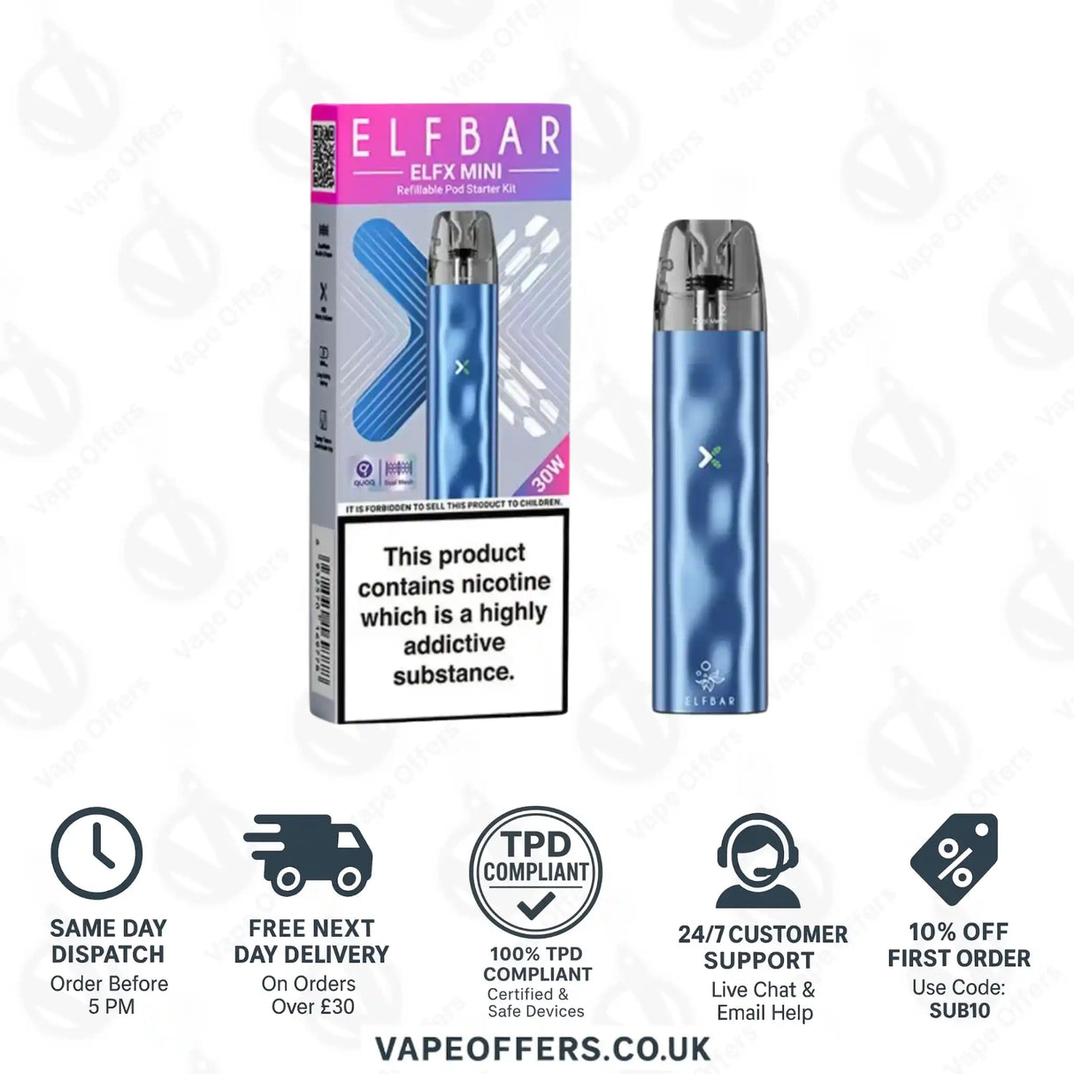 Elf Bar ELFX Mini Pod Kit Sky