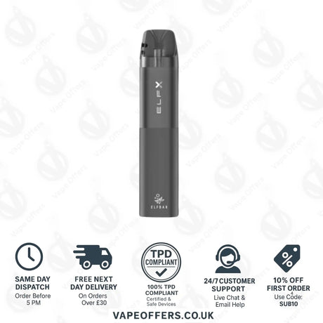 Elf Bar ELFX Pod Vape Kit Grey