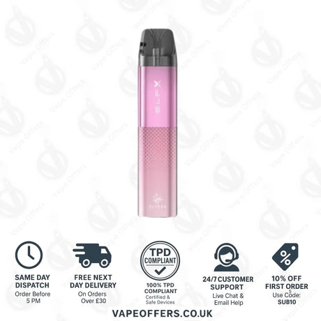 Elf Bar ELFX Pod Vape Kit Pink