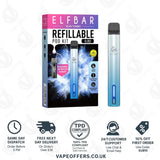 Elfa Turbo Refillable Vape Pod Kit Aurora Cyan 