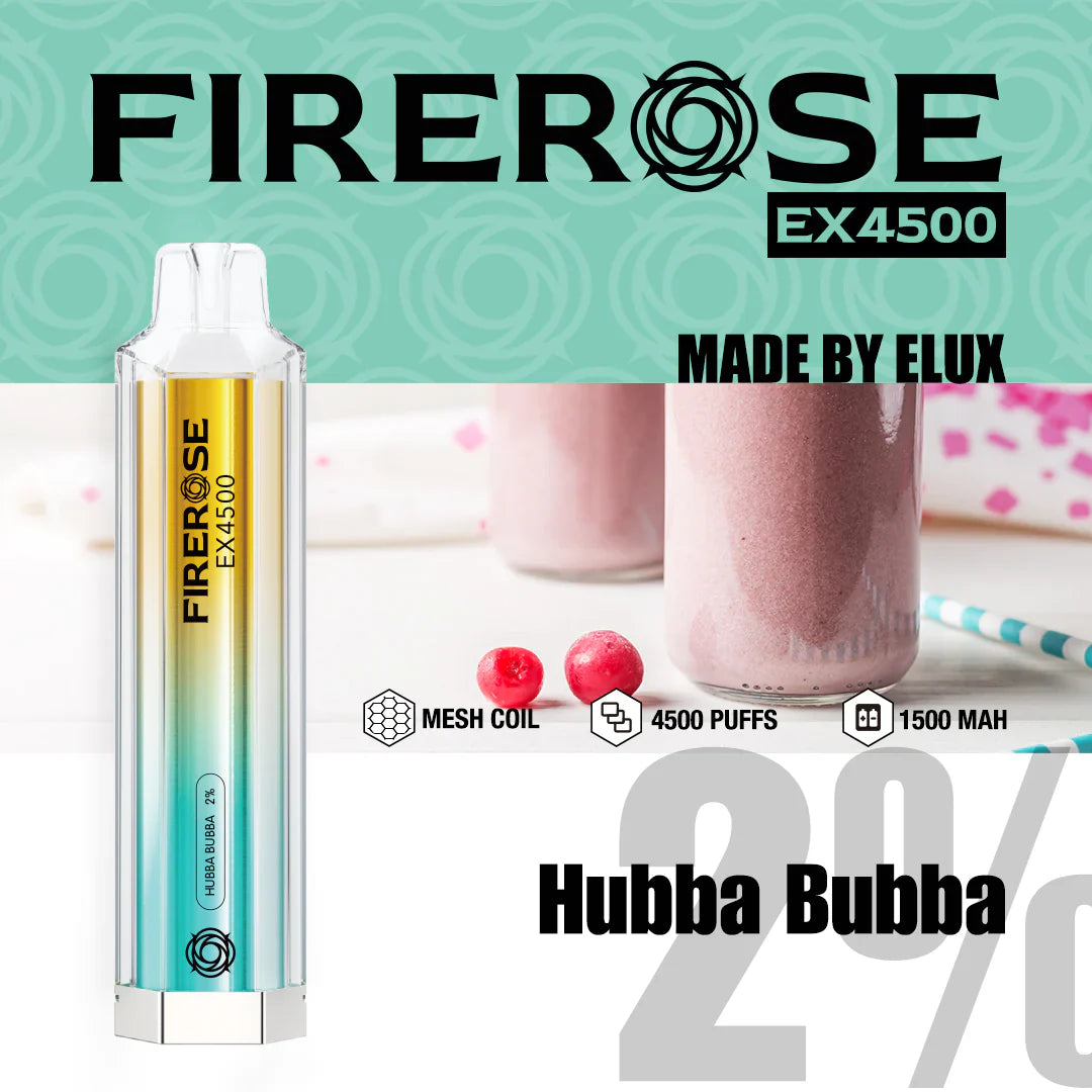Elux Firerose EX4500 Vape - Hubba Bubba