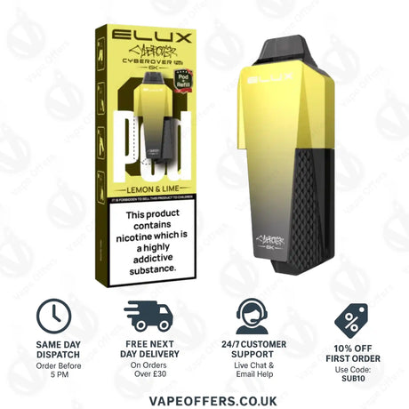 Elux Cyberover 6K Lemon & Lime Prefilled Pod