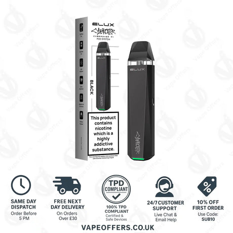 Elux Cyberover P1 Vape Pod Kit Black 