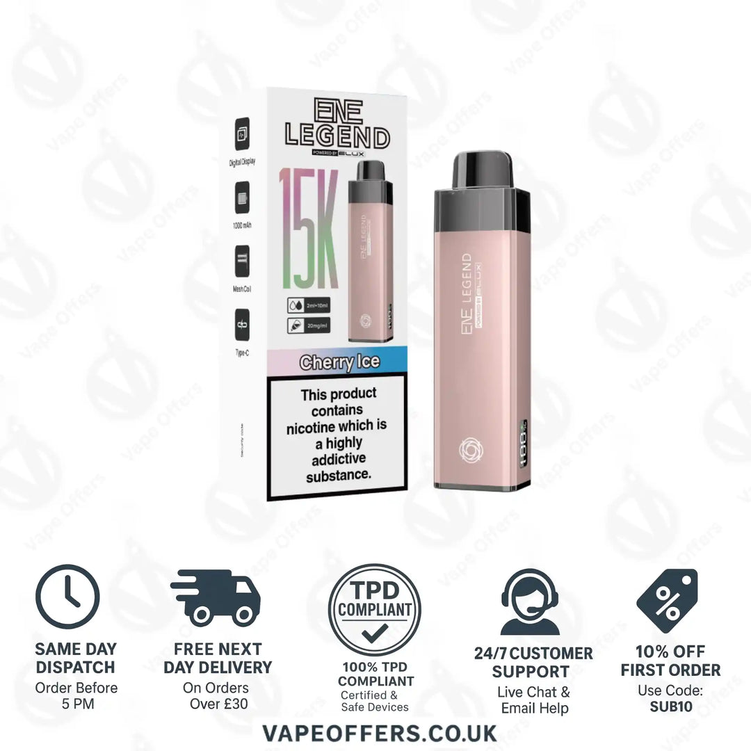 Elux ENE Legend 15k Prefilled Pod Kit Cherry Ice