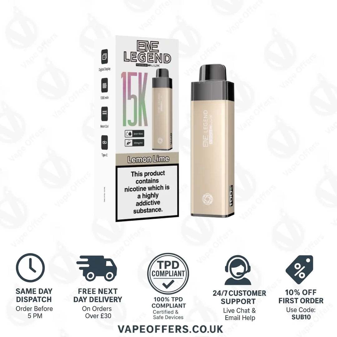 Elux ENE Legend 15k Prefilled Pod Kit Lemon Lime 
