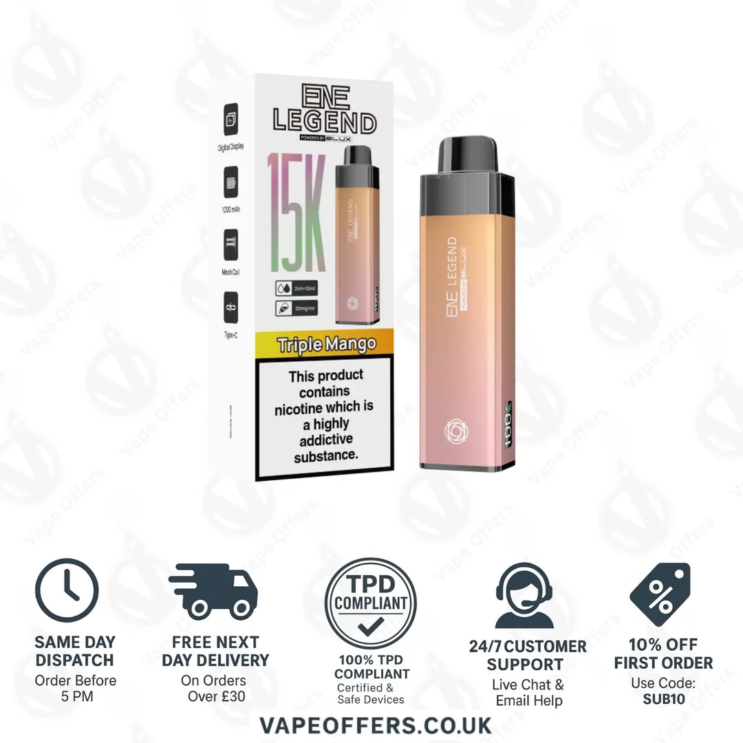 Elux ENE Legend 15k Prefilled Pod Kit Triple Mango
