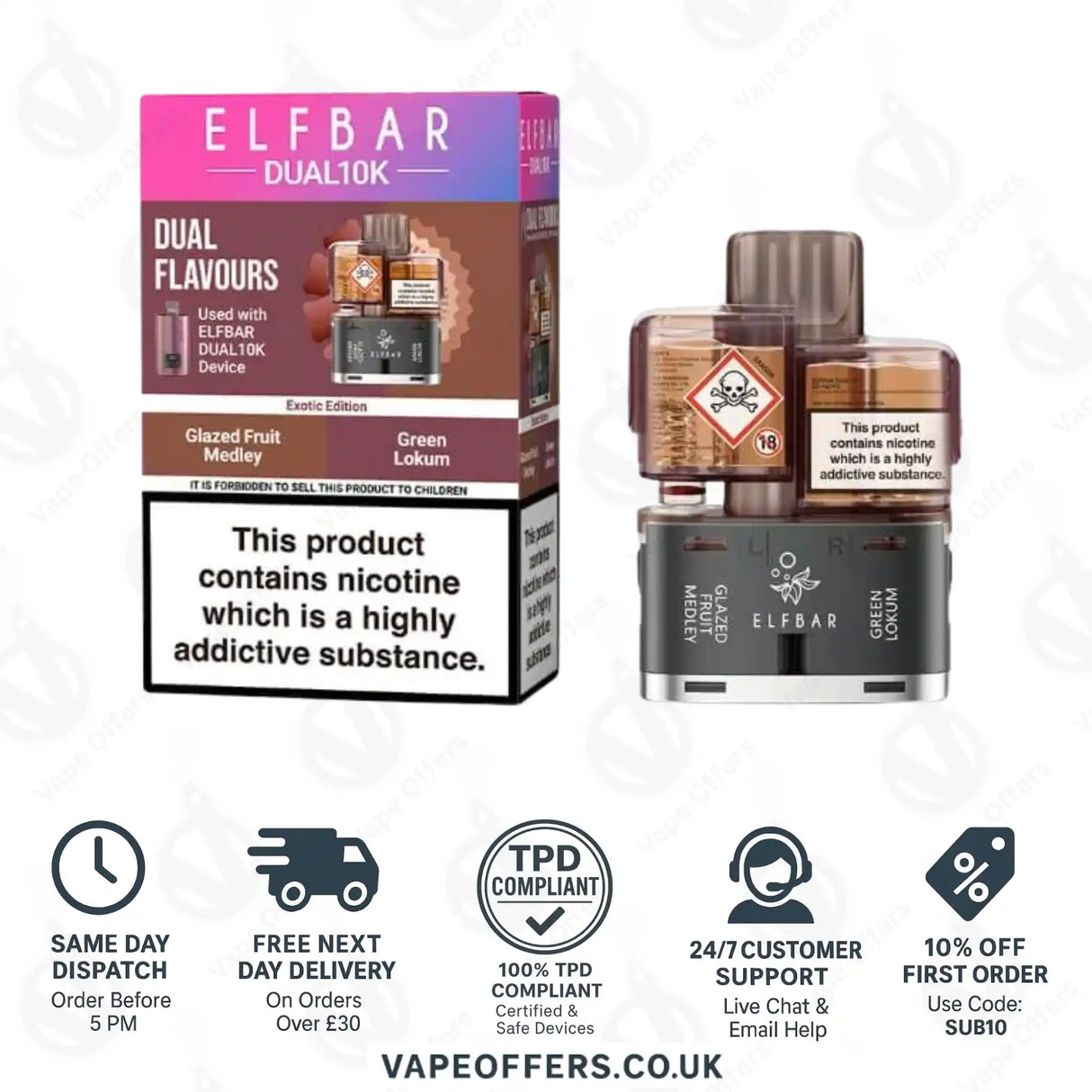 Elf Bar Dual 10K Prefilled Pod Exotic Edition 